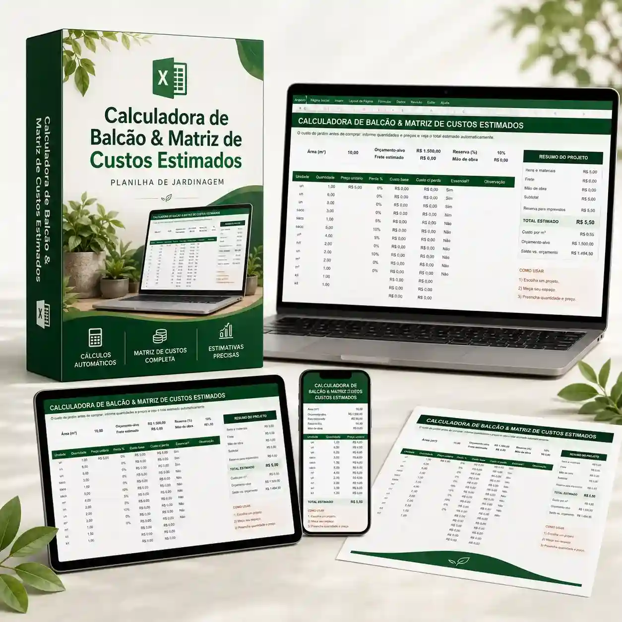 Calculadora de custo do projeto